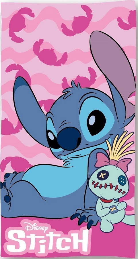 Drap de plage ou drap de bain Stitch Disney en coton