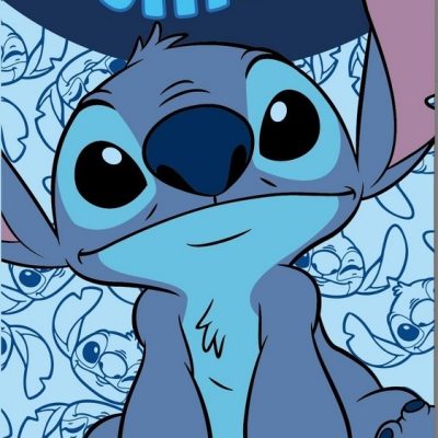 Plaid Polaire Stitch Disney