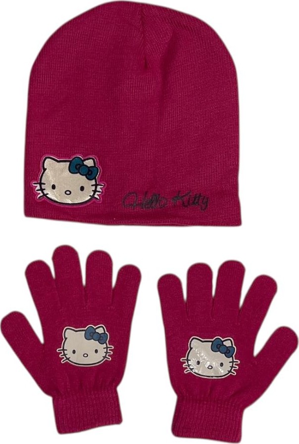 Ensemble Bonnet et Gants Hello Kitty