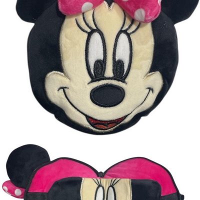Relaxeazzz Oreiller de voyage en peluche Minnie & masque de sommeil