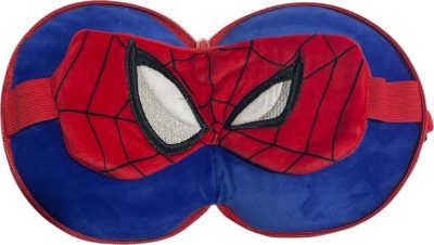 Relaxeazzz Oreiller de voyage en peluche Spiderman & masque de sommeil