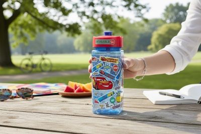 Bouteille d'eau carrée Cars Disney 510 ml