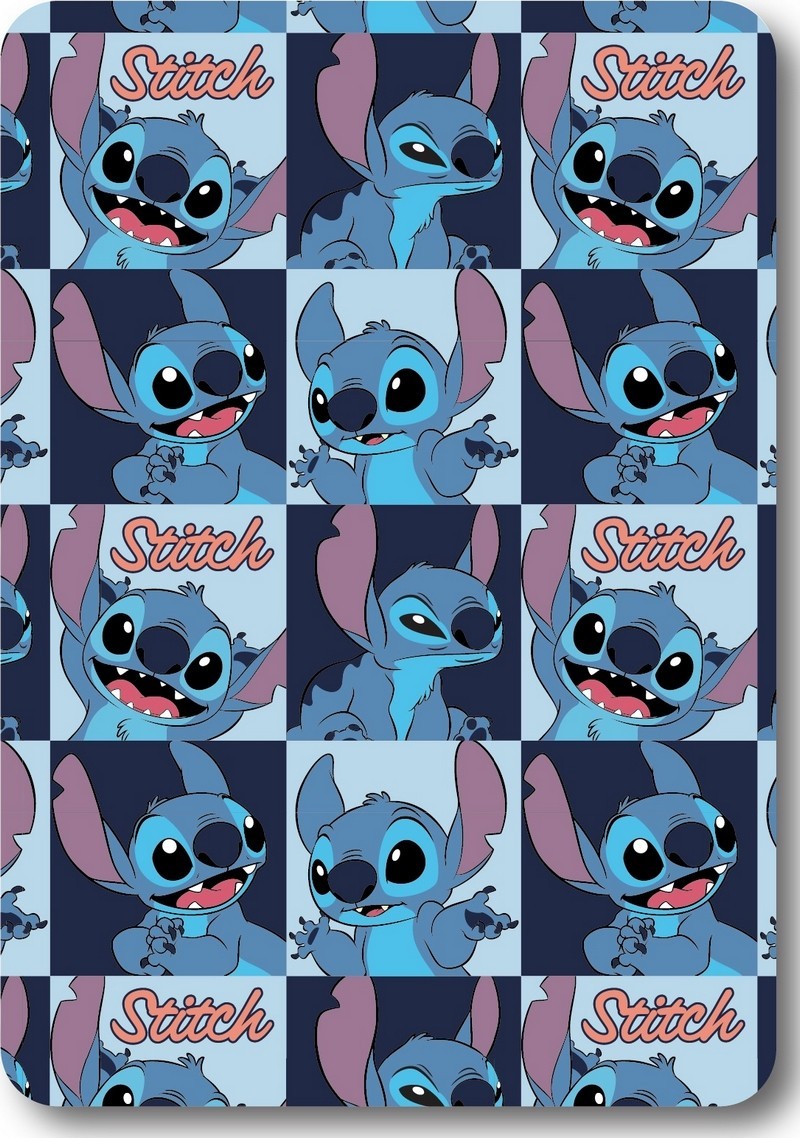 Plaid polaire Stitch Disney