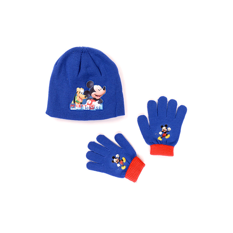 Ensemble Bonnet / Gants Mickey