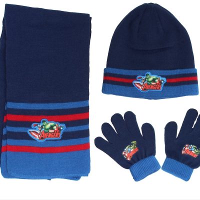 Ensemble de Bonnet Gants Echarpe Avengers