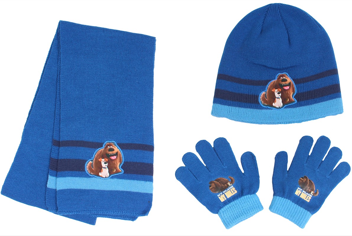 Ensemble de Gants Bonnet Echarpe Secret Life of Pets