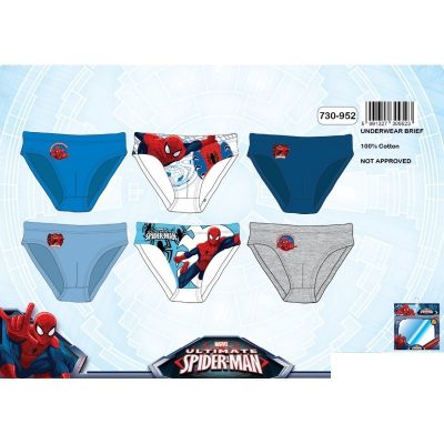 Ensemble de 6 Slips Spiderman