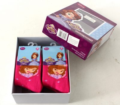 Lot de 6 Paires de Chaussettes Anti-Dérapantes Sofia Disney