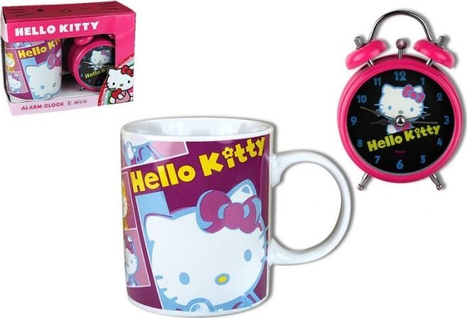 Coffret Mug + Reveil Hello Kitty