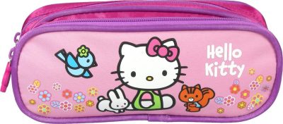 Trousse Hello Kitty rose avec 2 compartiments