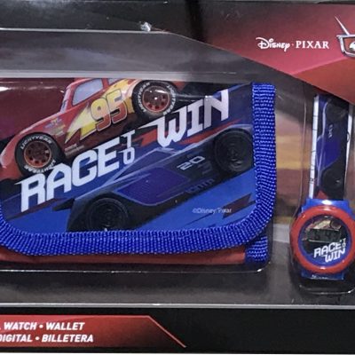 Set portefeuille + montre digitale Cars Disney
