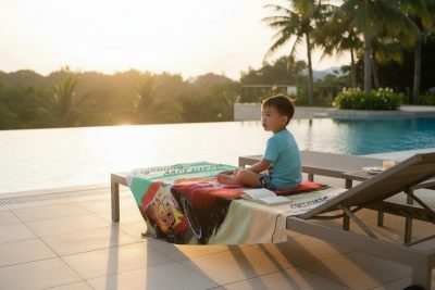 Drap de plage ou drap de bain Cars Disney