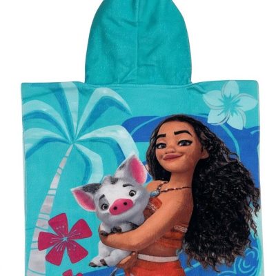 Poncho de bain Vaiana Disney à capuche