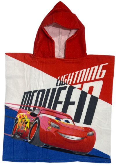 Poncho de bain Cars Disney à capuche