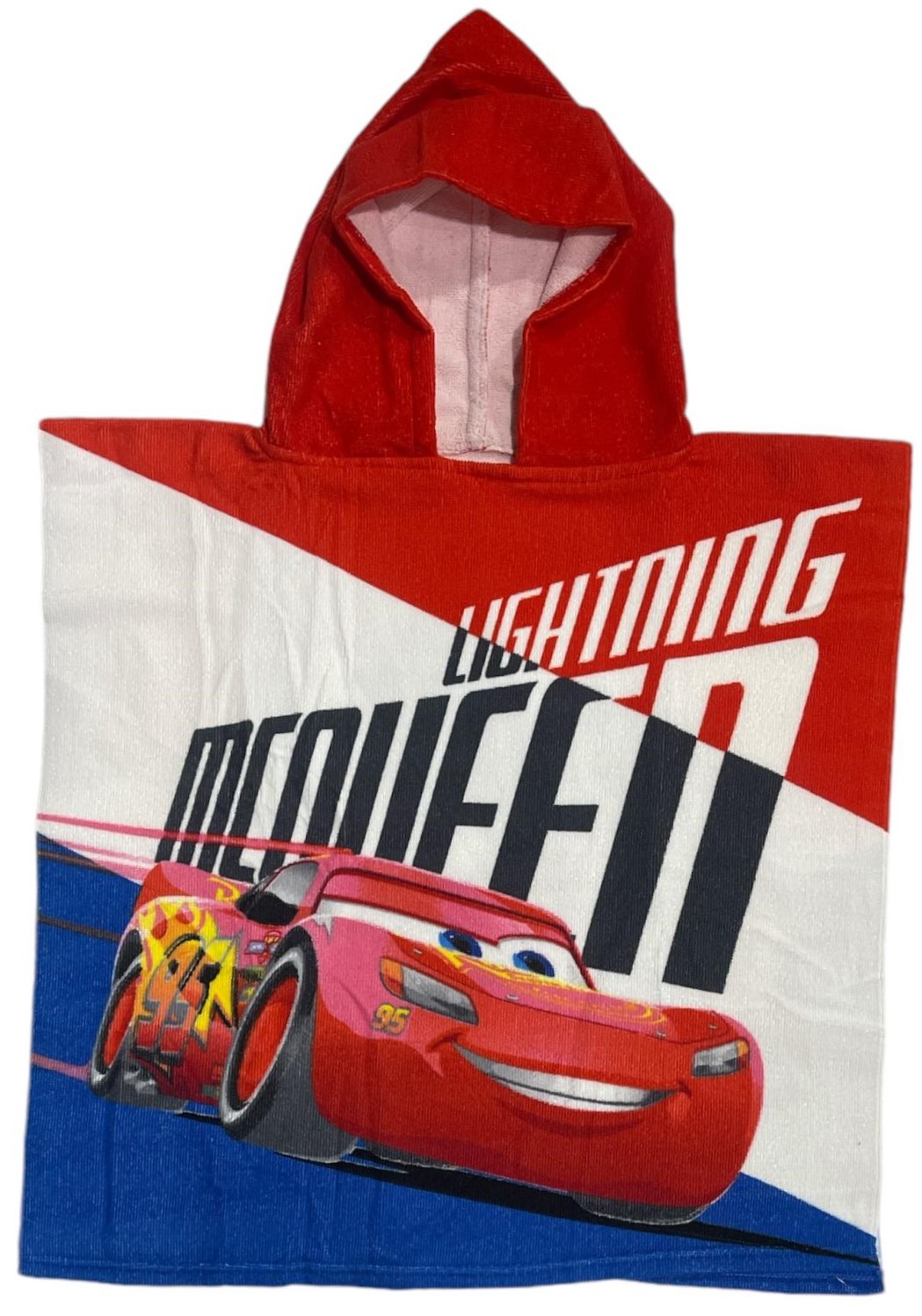Poncho de bain Cars Disney à capuche