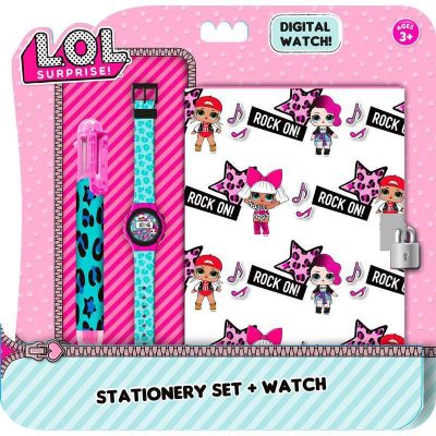 Set Lol Surprise Journal intime + montre + stylo 6 couleurs