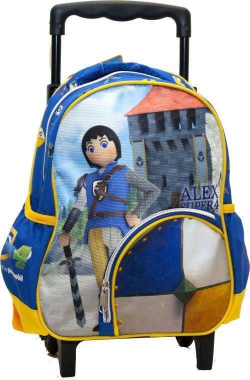 Sac à dos trolley Alex Super 4 Playmobil 31 cm - Qualité supérieure