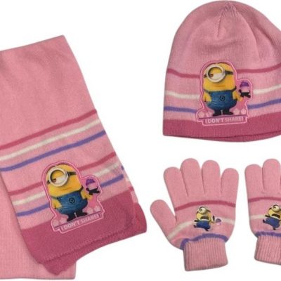 Set Gants Bonnet Gants Écharpe Minions
