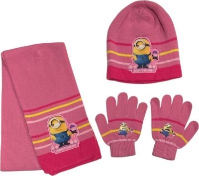 Set Gants Bonnet Gants Écharpe Minions