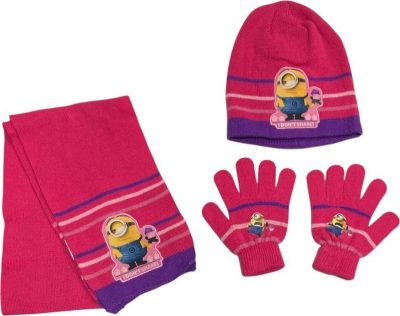 Set Gants Bonnet Gants Écharpe Minions