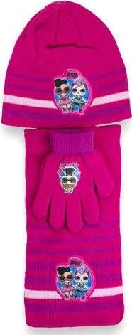 Set 3 pièces Bonnet + écharpe + gants Lol Suprise