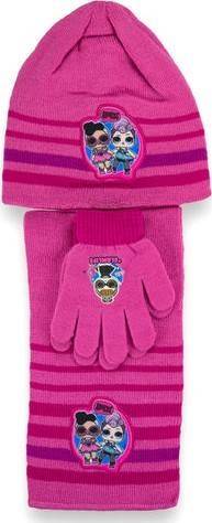 Set 3 pièces Bonnet + écharpe + gants Lol Suprise
