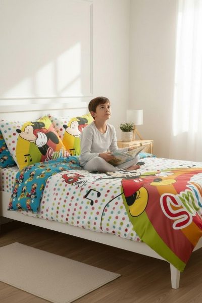 Parure housse de couette Mickey Disney avec 1 taie