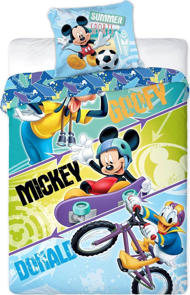 Parure housse de couette Mickey - donald et goofy Disney