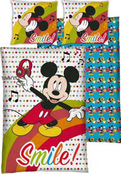 Parure housse de couette Mickey Disney avec 1 taie