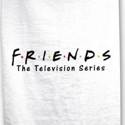Drap de plage ou drap de bain Friends en coton