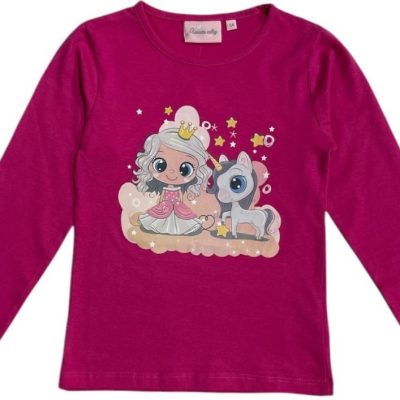 T-shirt manches Longues Licorne