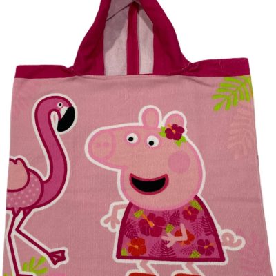 Poncho de bain Peppa Pig à capuche