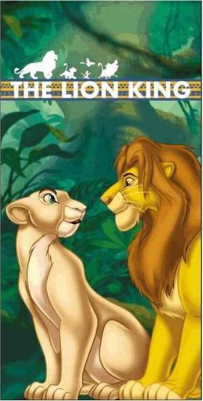 Drap de plage ou drap de bain Le Roi Lion Disney