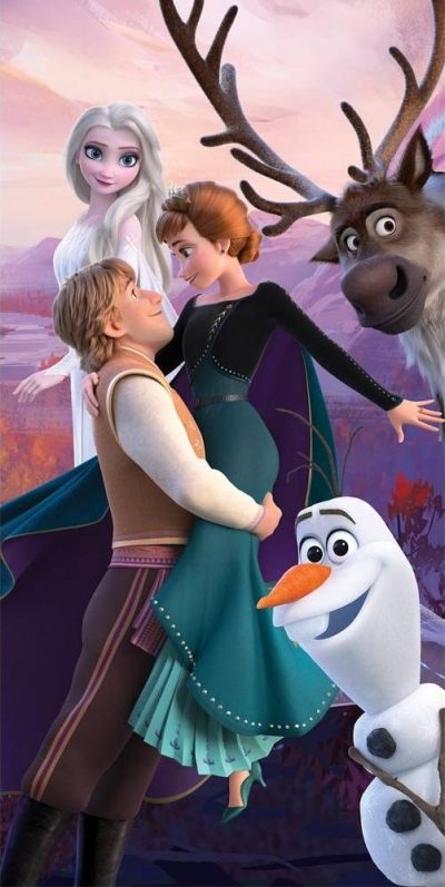 Drap de plage ou drap de bain La reine des neiges 2 disney