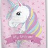 Drap de plage Licorne en rose