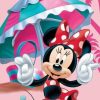 Drap de Plage Minnie Disney en rose