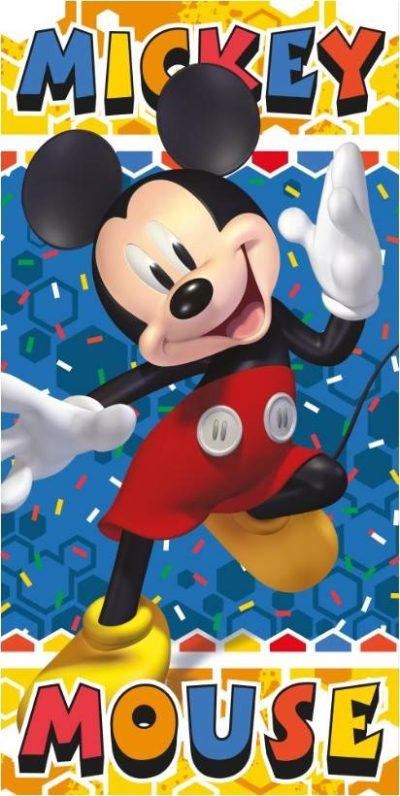 Drap de plage ou drap de bain Mickey en coton