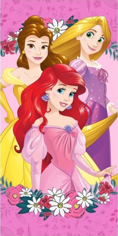 Drap de plage ou Serviette de bain Princesse Disney en coton