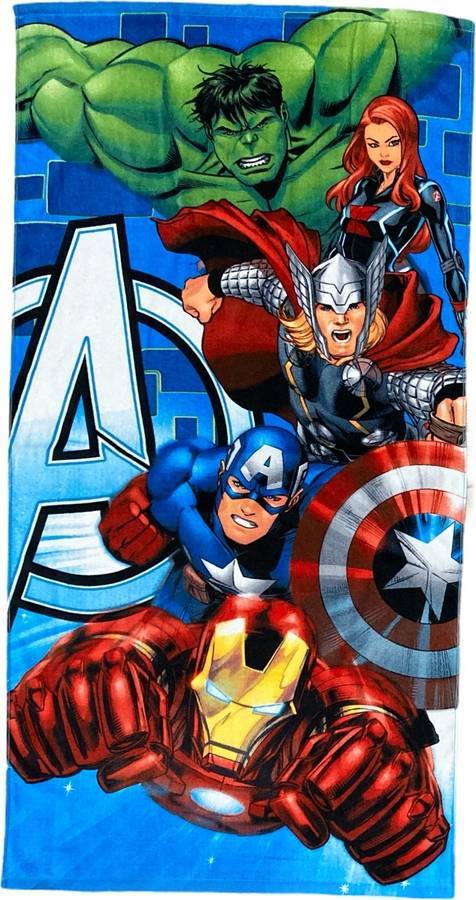 Drap de bain Avengers Marvel en coton
