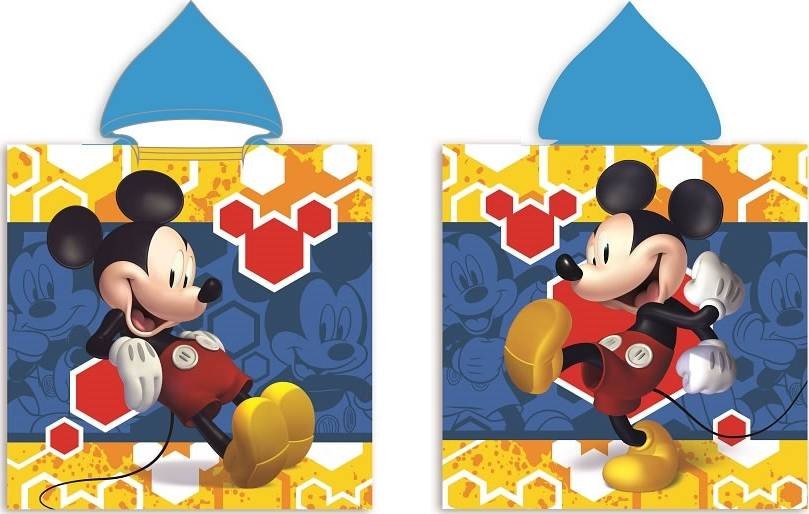 Poncho de bain Mickey Disney à capuche