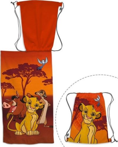 Drap De Plage Le Roi Lion Disney Avec Sac De Piscine