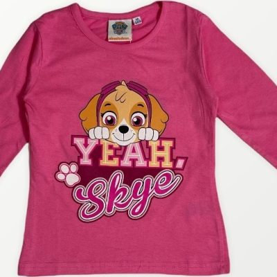 T-Shirt Manches Longues Paw Patrol En Rose