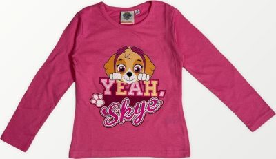 T-Shirt Manches Longues Paw Patrol En Rose