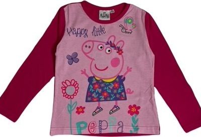 T-Shirt Manches Longues Peppa Pig En Rose