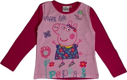 T-Shirt Manches Longues Peppa Pig En Rose