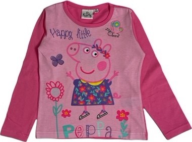 T-Shirt Manches Longues Peppa Pig En Rose