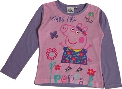 T-Shirt Manches Longues Peppa Pig En Rose