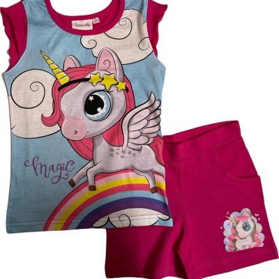 Ensemble T-Shirt Avec Short Licorne