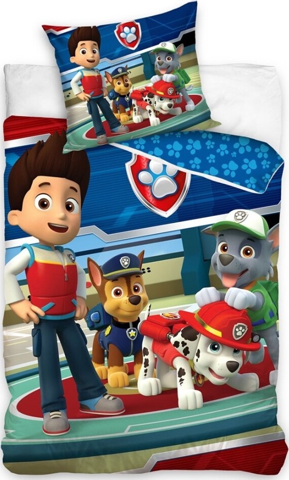 Parure Housse de couette Paw Patrol En Coton - parure de lit Pat Patrouille