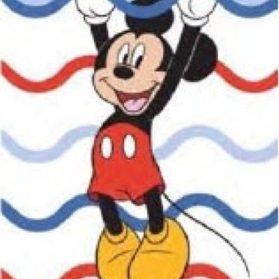 Drap De Plage Ou Drap De Bain Mickey Disney En Coton